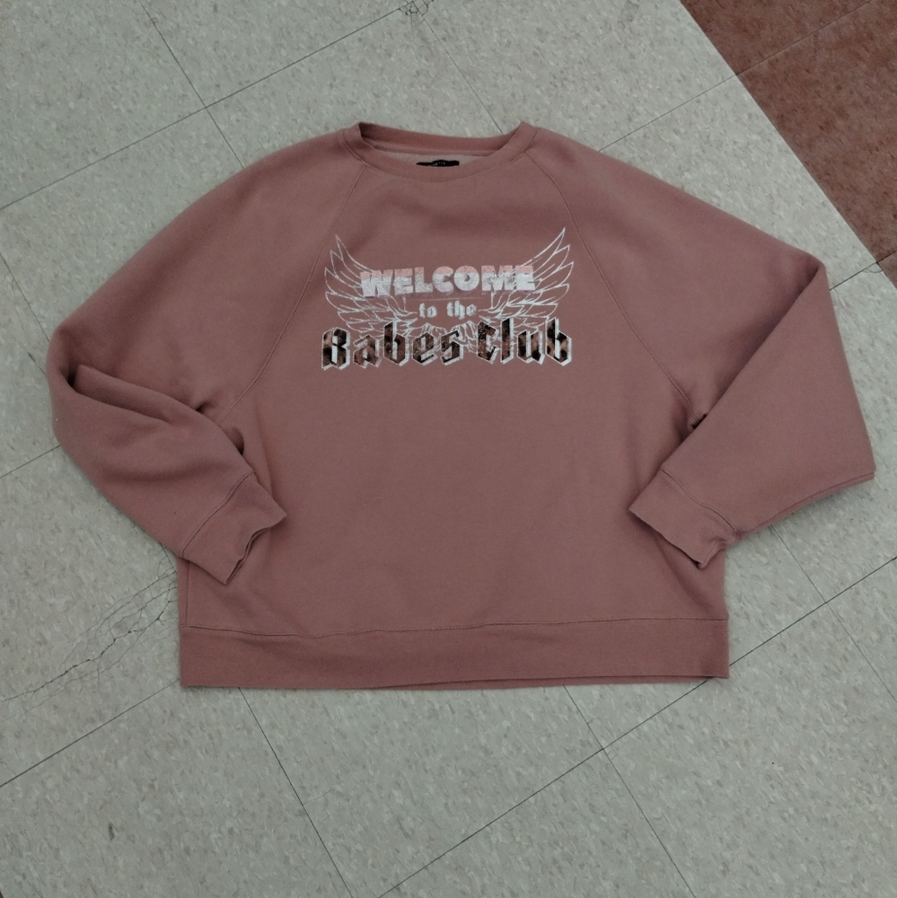 BTL "Welcome To The Babes Club" Oversized Crewneck
